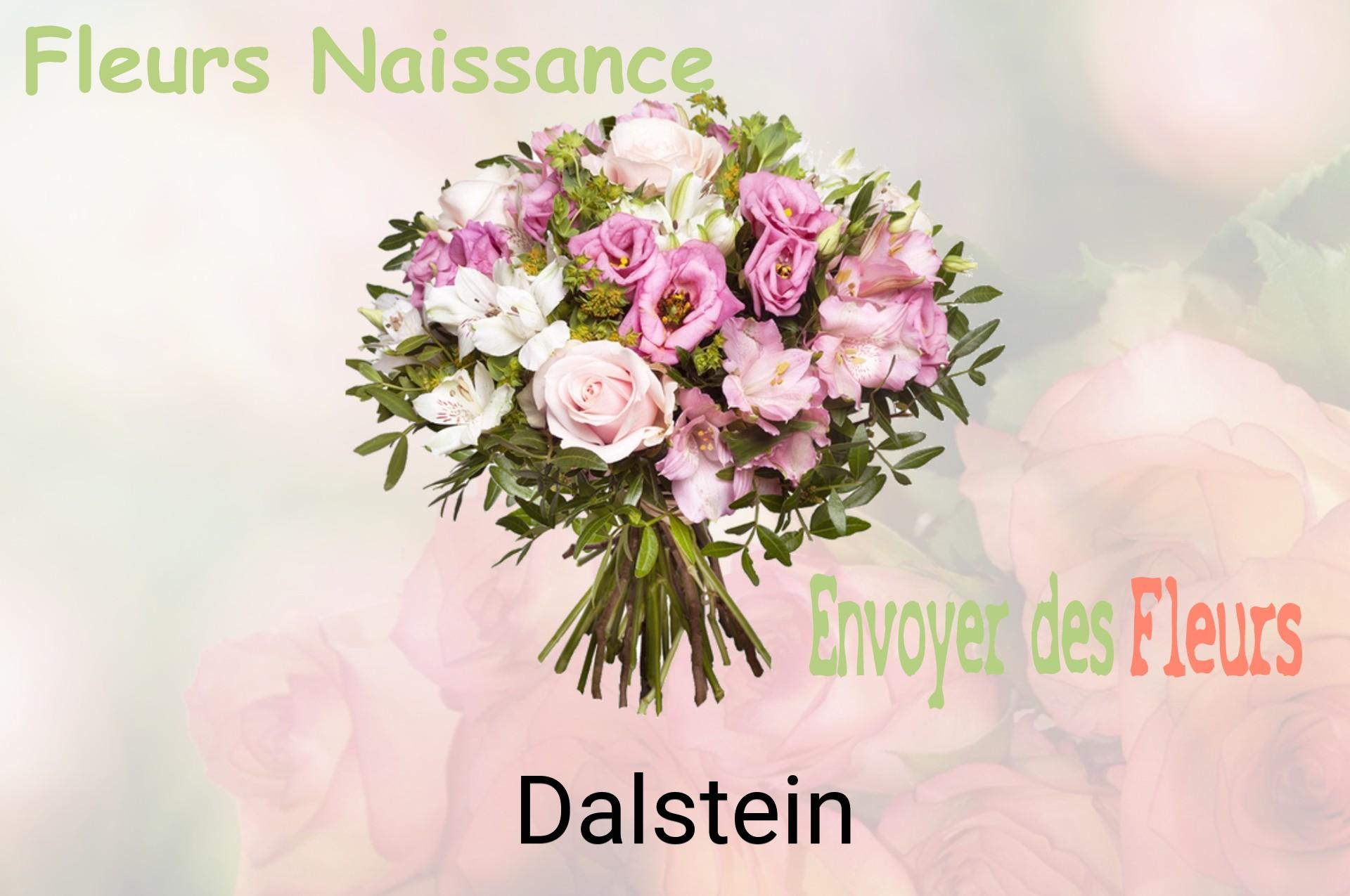 Bouquet de fleurs de naissance livré à Dalstein