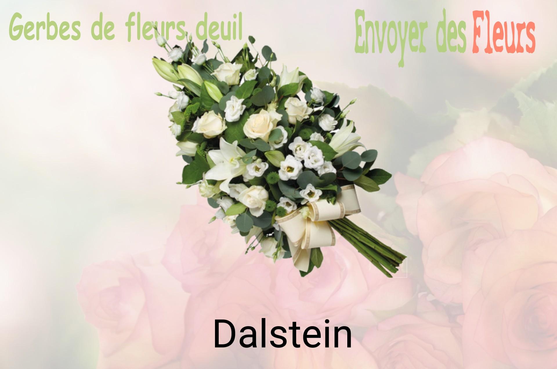 Gerbe de fleurs de deuil livrée à Dalstein